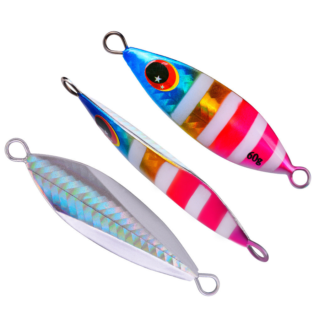Fishing Lure Spoon - Métal lent gabarit leurre dur artificiel