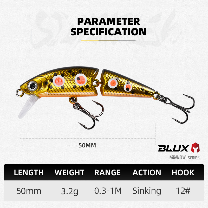 BLUX DR. Minnow Joint 50S Swim - Fishing Lure Spinnerbait avis et prix