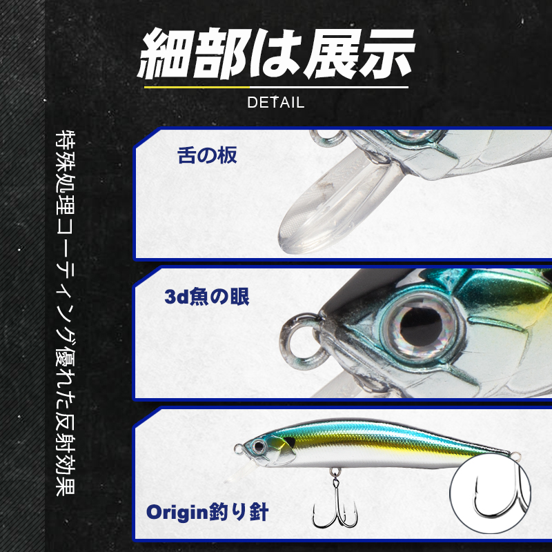 Leurre flottant D1 pour la pêc - Fishing Lure Jerkbait avis et prix