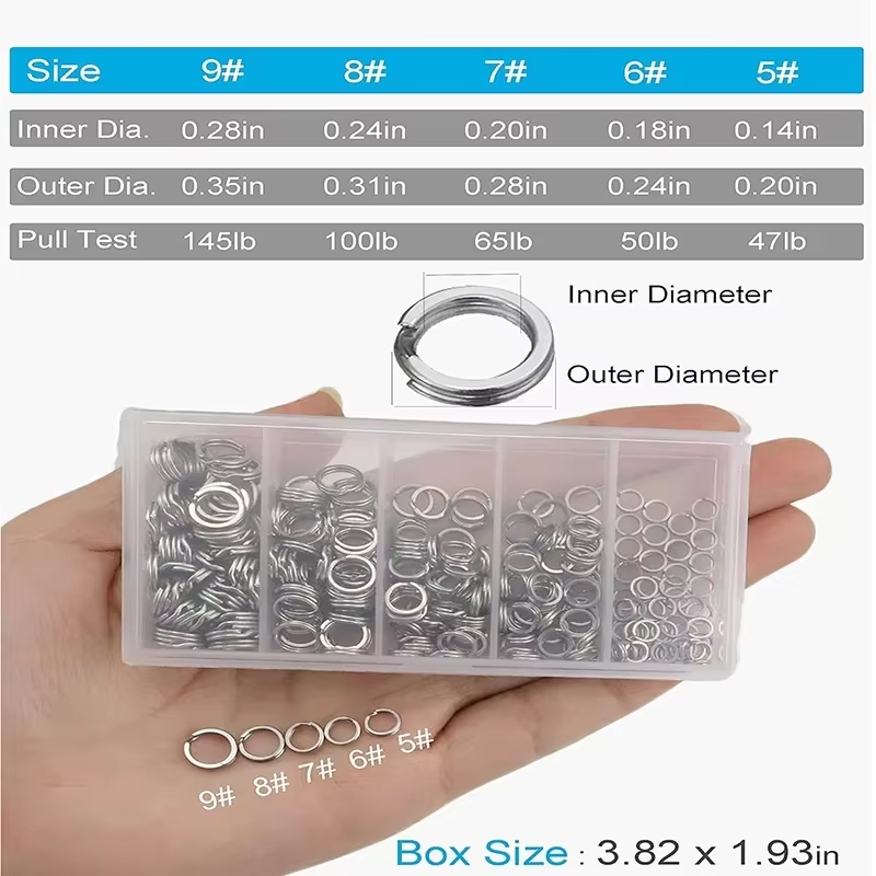 Anneaux fendus de pêche en aci - Fishing Lure Kit avis et prix